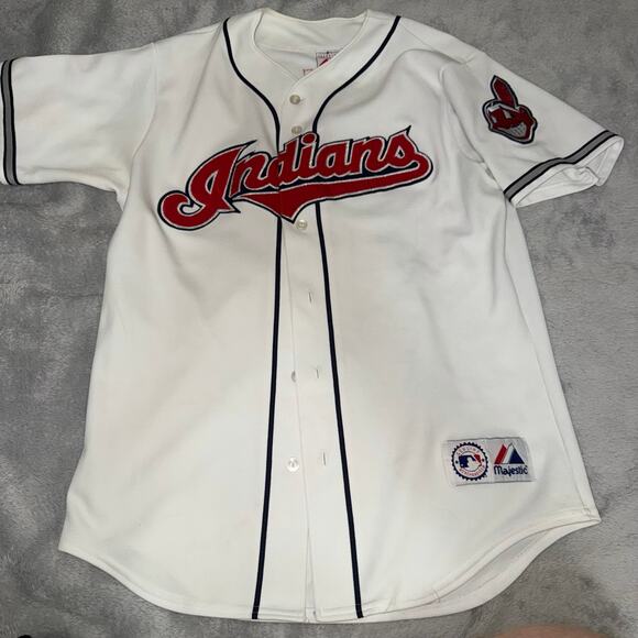 Majestic Other - Cleveland Indians Belliard #20 Majestic Jersey Mens M White Home MLB